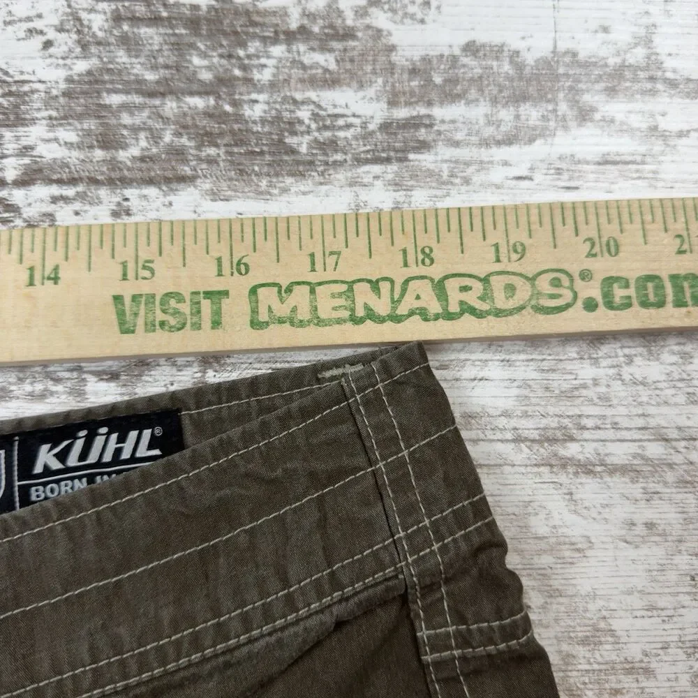 Kuhl Revolvr Hiking Pants Men 36x29 Brown Vintage Patina Dye Trail Workwear Gorp
